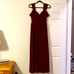 Lulu’s Make Me Move Burgundy Maxi Dress